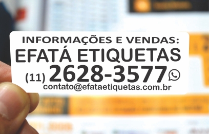 ETIQUETAS CORRETAGEM PADRÃO BRANCAS