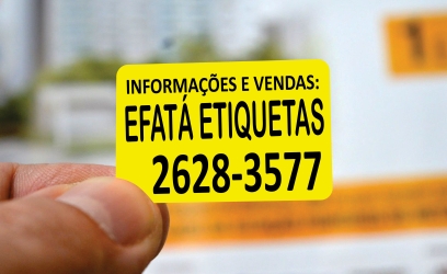 ETIQUETAS CORRETAGEM MINI COR AMARELO