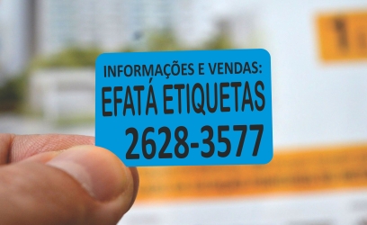 ETIQUETAS CORRETAGEM MINI COR AZUL