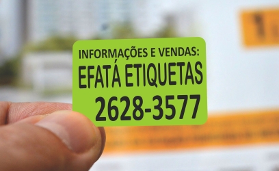 ETIQUETAS CORRETAGEM MINI COR VERDE