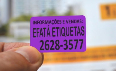 ETIQUETAS CORRETAGEM MINI COR ROXO
