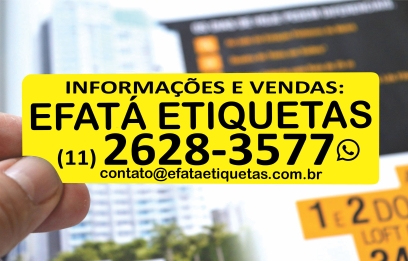 ETIQUETAS CORRETAGEM 32X99 MM COR AMARELO