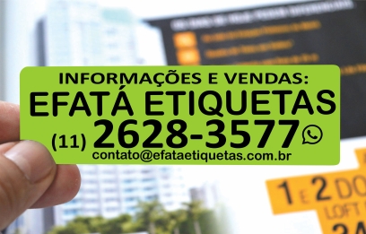 ETIQUETAS CORRETAGEM 32X99 MM COR VERDE