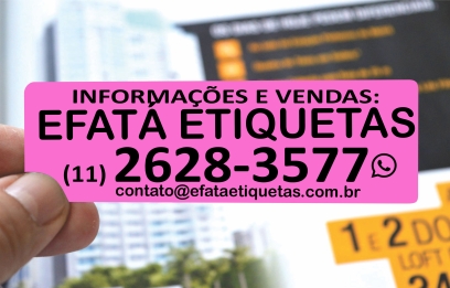 ETIQUETAS CORRETAGEM 32X99 MM COR ROSA