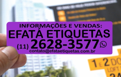 ETIQUETAS CORRETAGEM 32X99 MM COR ROXO