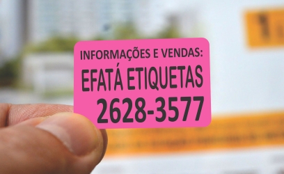 ETIQUETAS ESPECIAIS CORRETAGEM 23X34 MM ROSA FLUORESCENTE