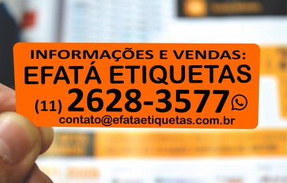 ETIQUETAS ESPECIAIS CORRETAGEM 32X99 MM LARANJA  FLUORESCENT