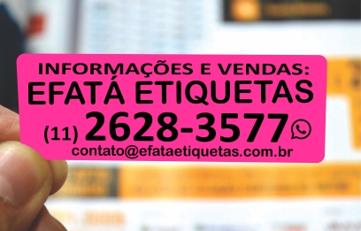 ETIQUETAS ESPECIAIS CORRETAGEM 32X99 MM ROSA  FLUORESCENTE