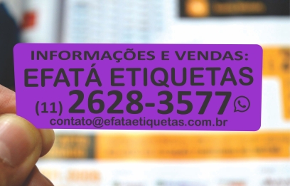 ETIQUETAS PADRÃO CORRETAGEM 25X70 MM COR ROXO