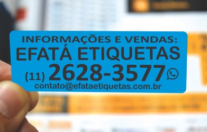 ETIQUETAS PADRÃO CORRETAGEM 25X70 MM COR  AZUL